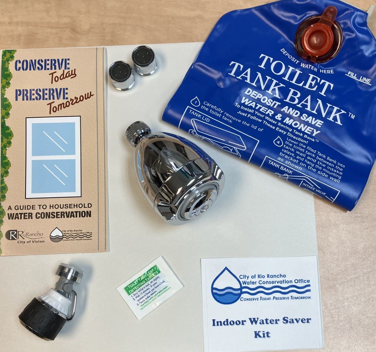 indoor water conservation saver kit